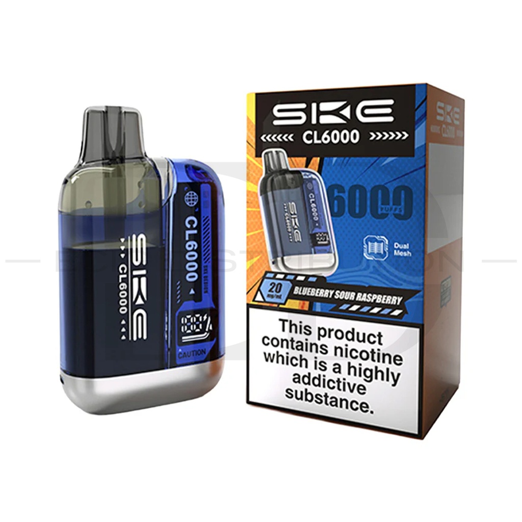SKE Crystal CL6000 Pod Kit - Blueberry Sour Raspberry